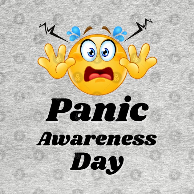 Panic awareness day with white text by Blue Butterfly Designs 